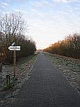Radwanderweg auf dem Deich